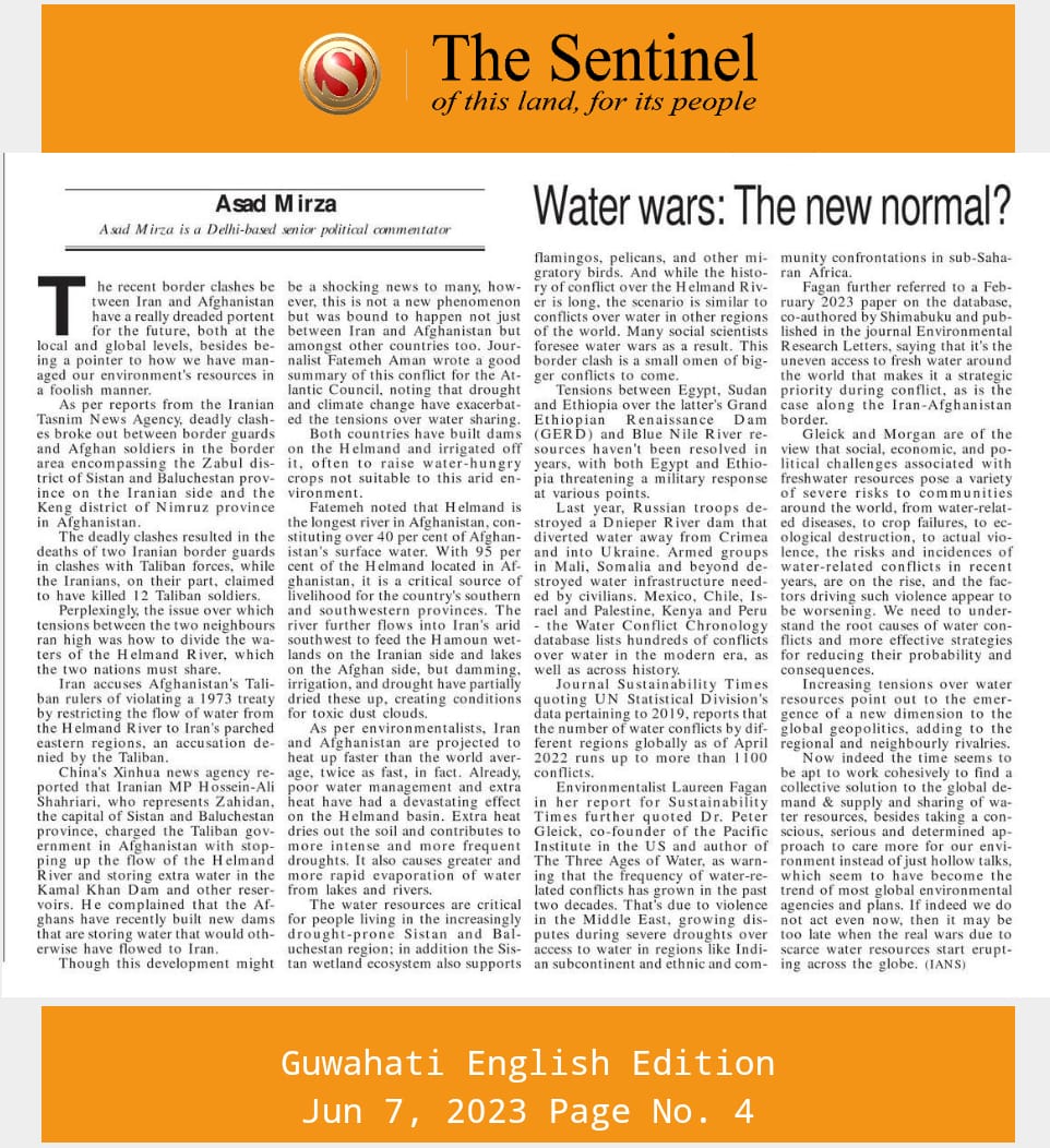 Water wars: The new normal? (3)