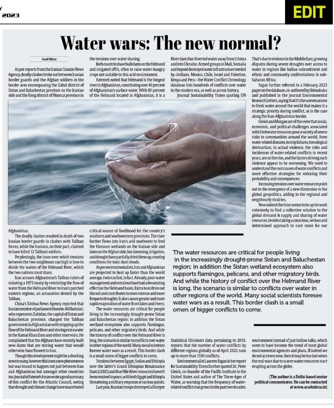 Water wars: The new normal? (1)