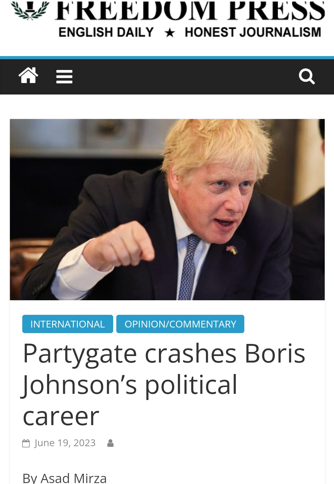 Partygate crashes Johnson's Political Career (1)