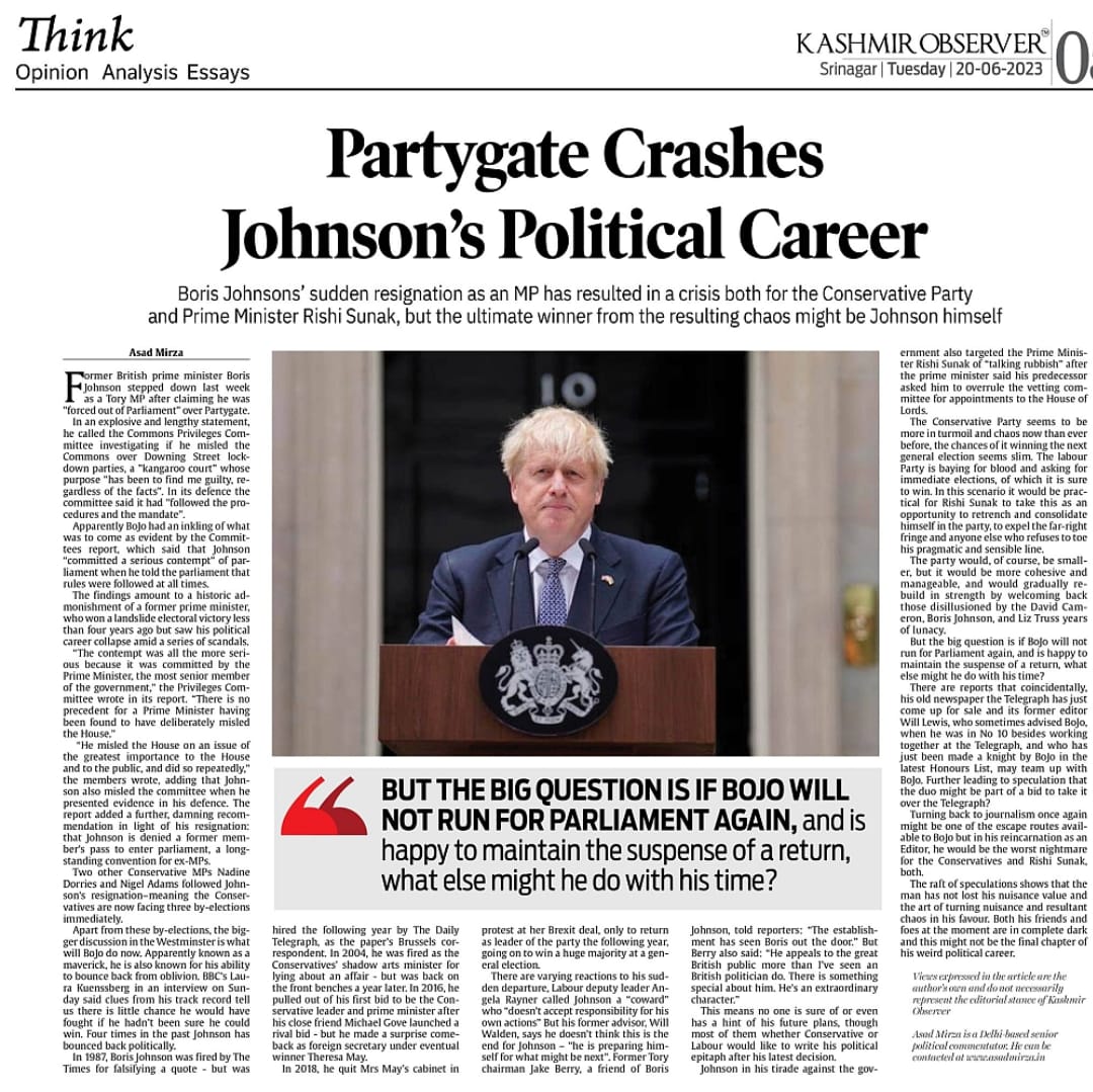 Partygate crashes Johnson's Political Career (8)