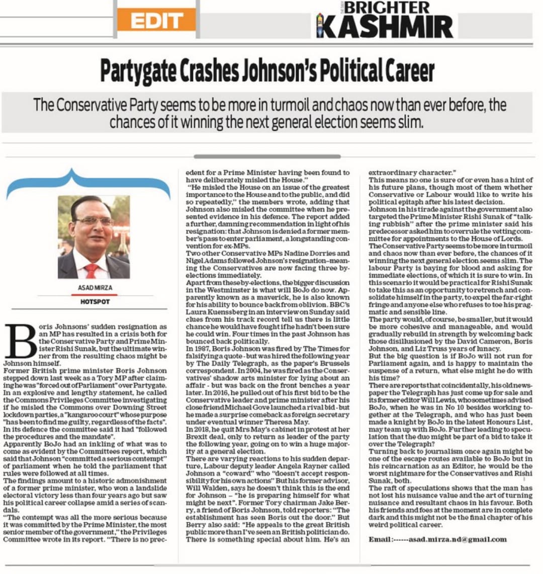 Partygate crashes Johnson's Political Career (9)