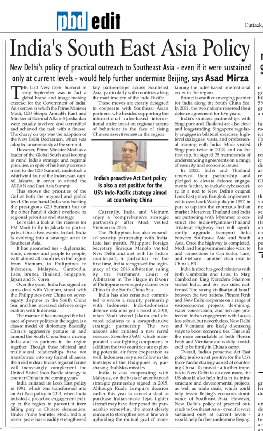 India's South East Asia Policy (1)