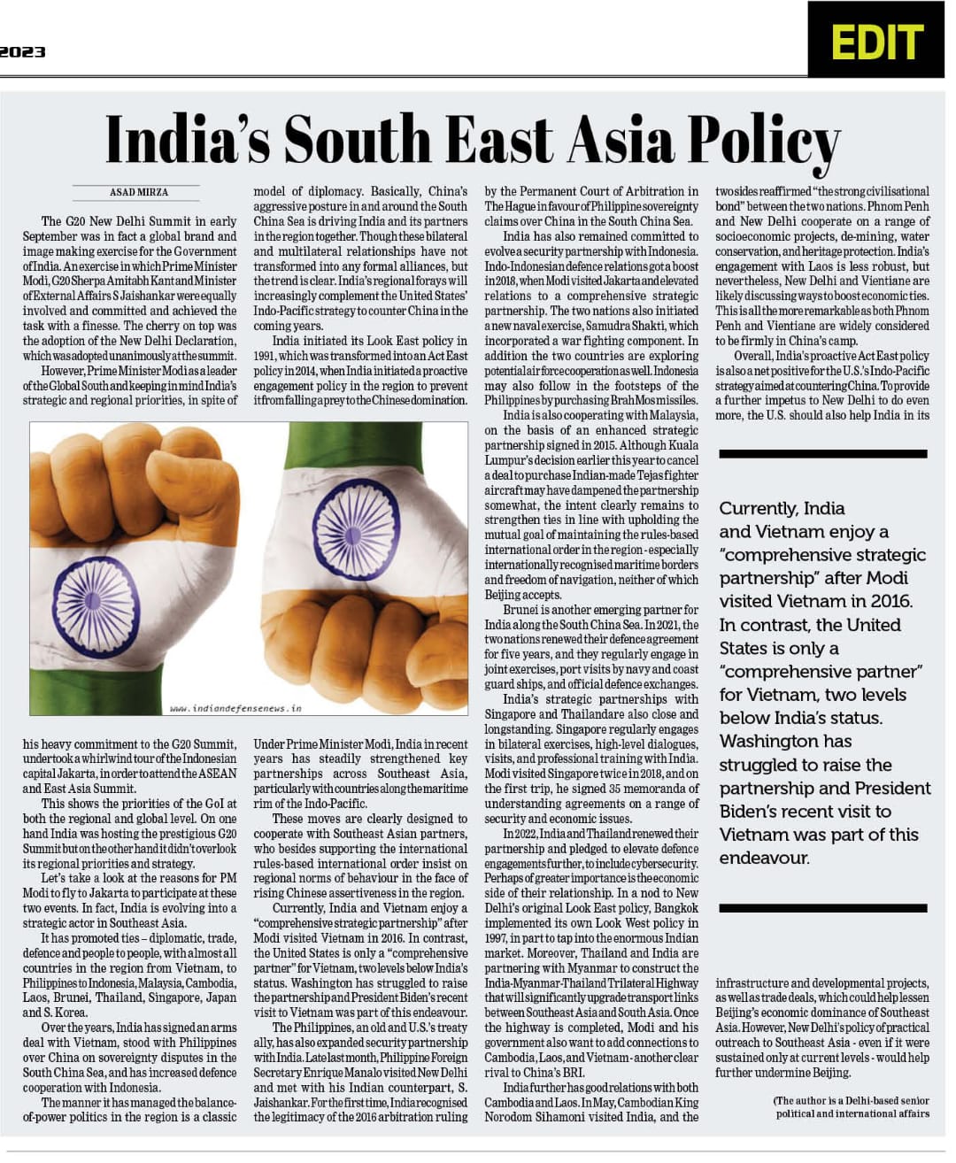 India's South East Asia Policy (3)