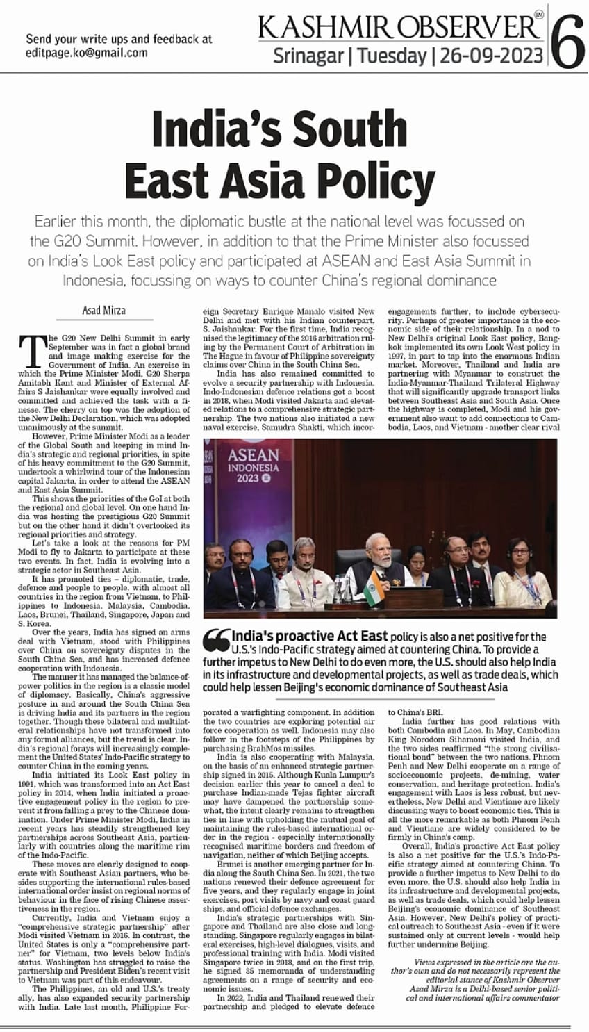 India's South East Asia Policy (6)