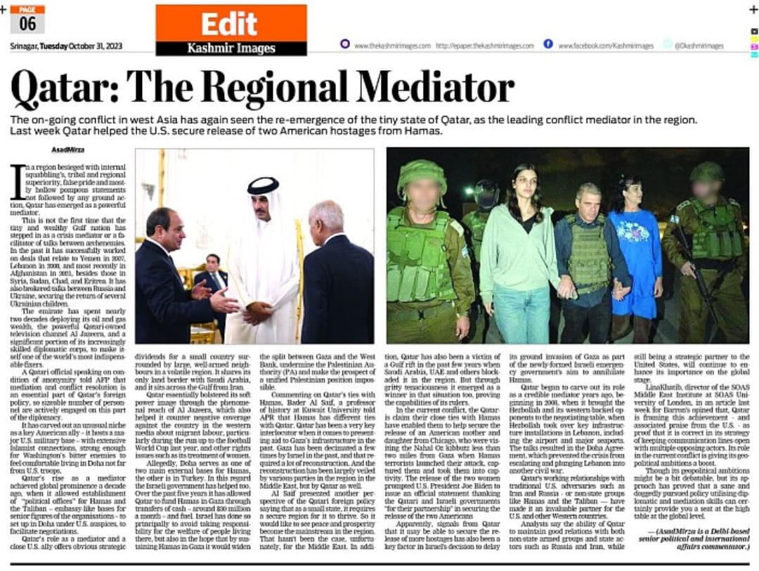 Qatar: The Regional Mediator (3)