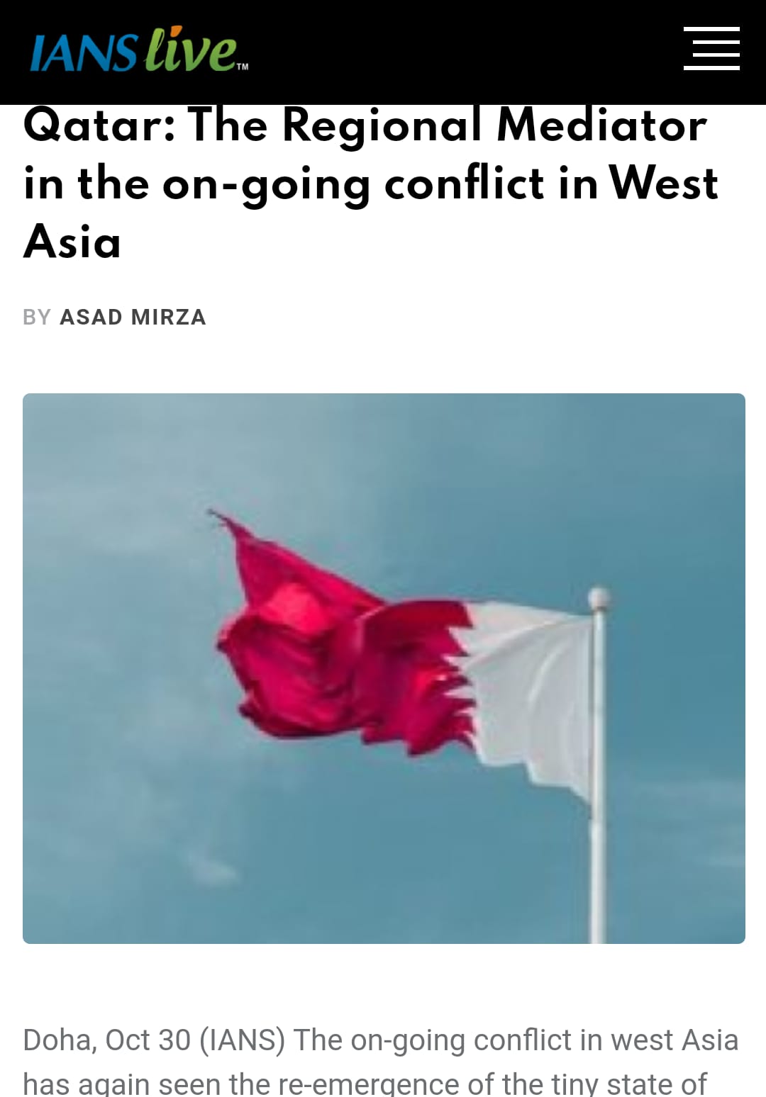 Qatar: The Regional Mediator (1)