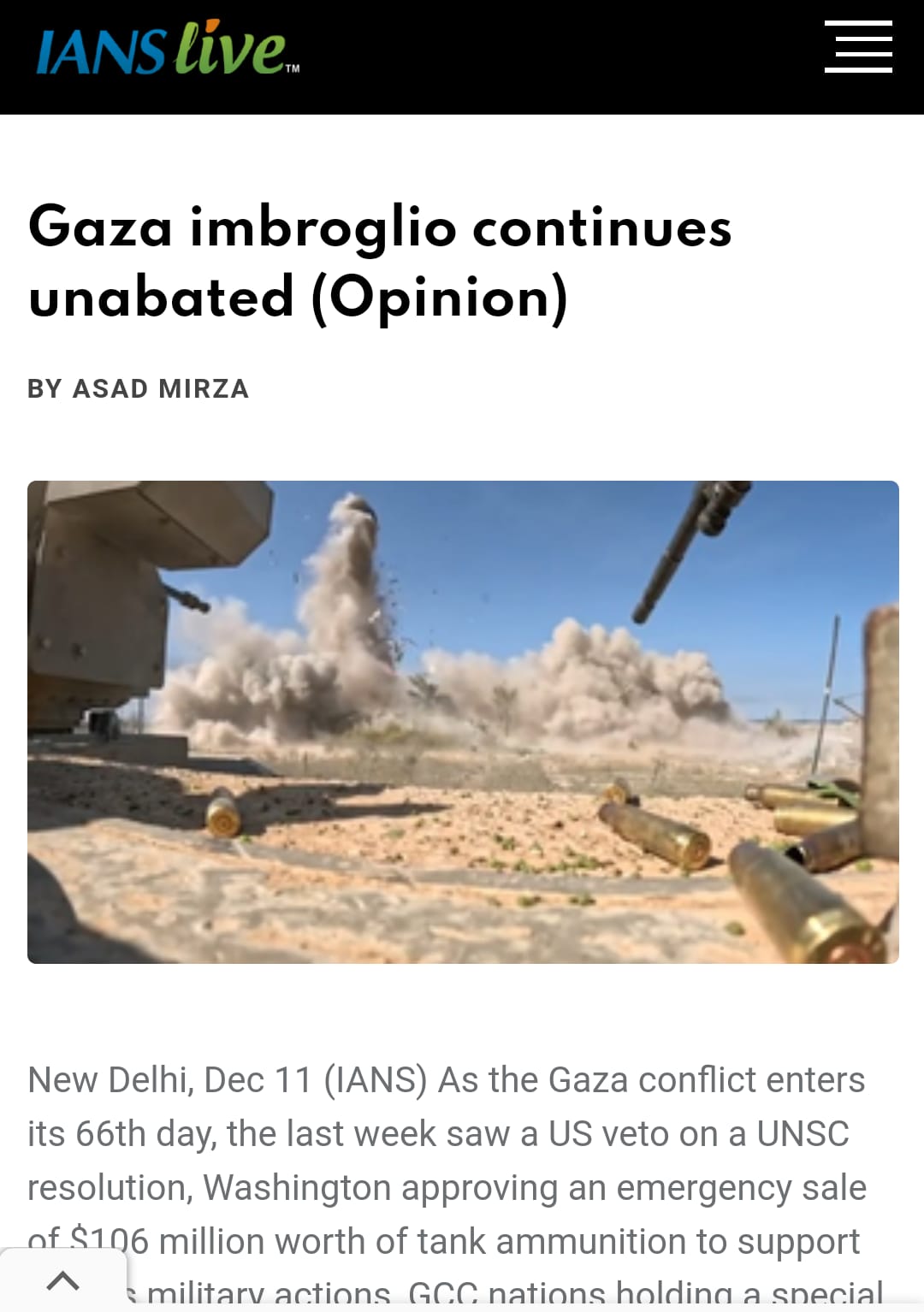Gaza Imbroglio Continues Unabated (1)