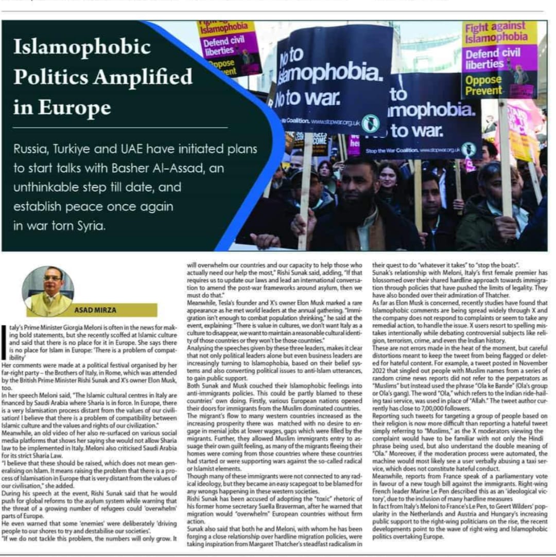 Islamophobic politics Amplified in Europe (2)