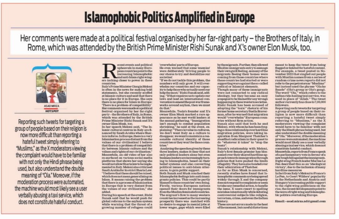 Islamophobic politics Amplified in Europe (3)