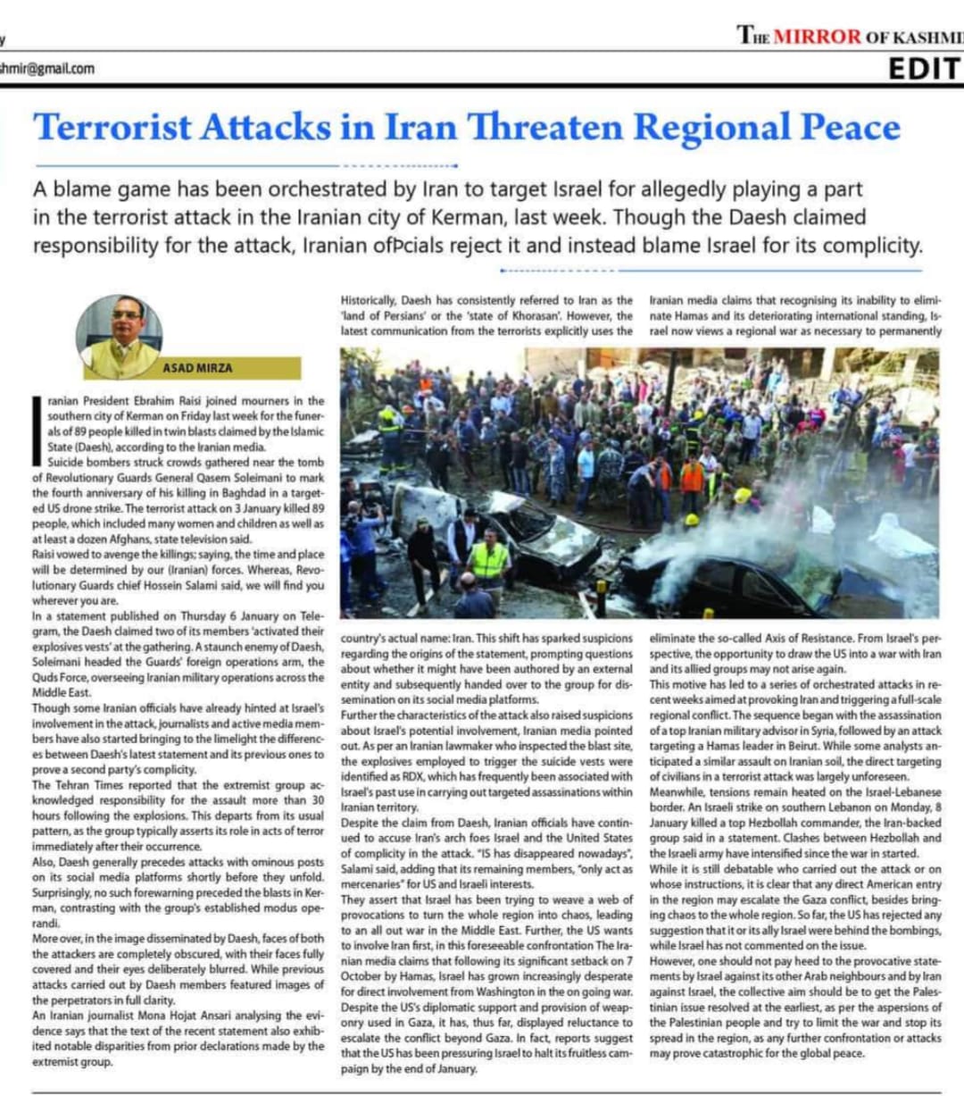 Terrorist Attacks in Iran Threaten Regional Peace (2)