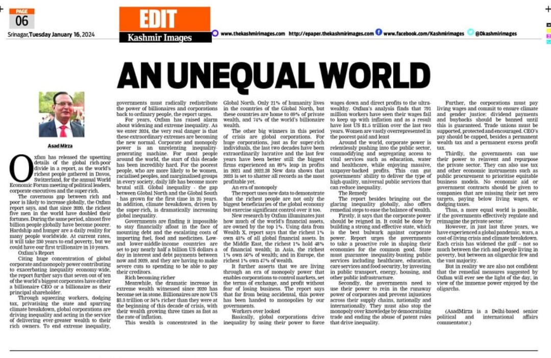 An Unequal World (2)