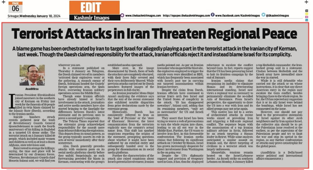Terrorist Attacks in Iran Threaten Regional Peace (3)