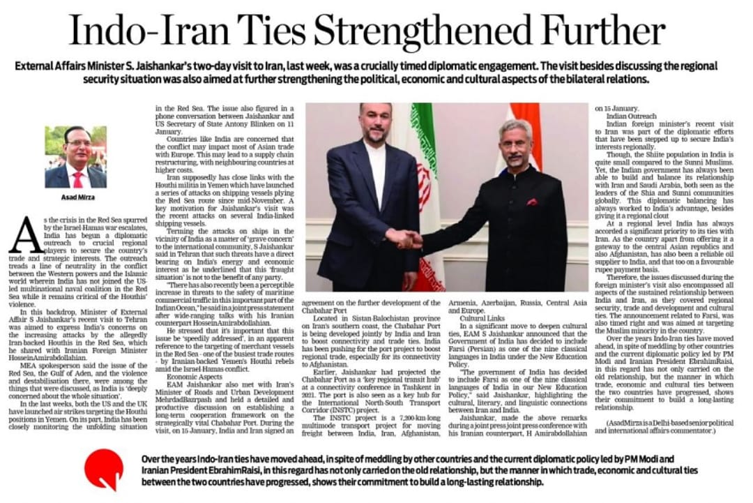 Indo-Iran Ties Strengthened Further (3)