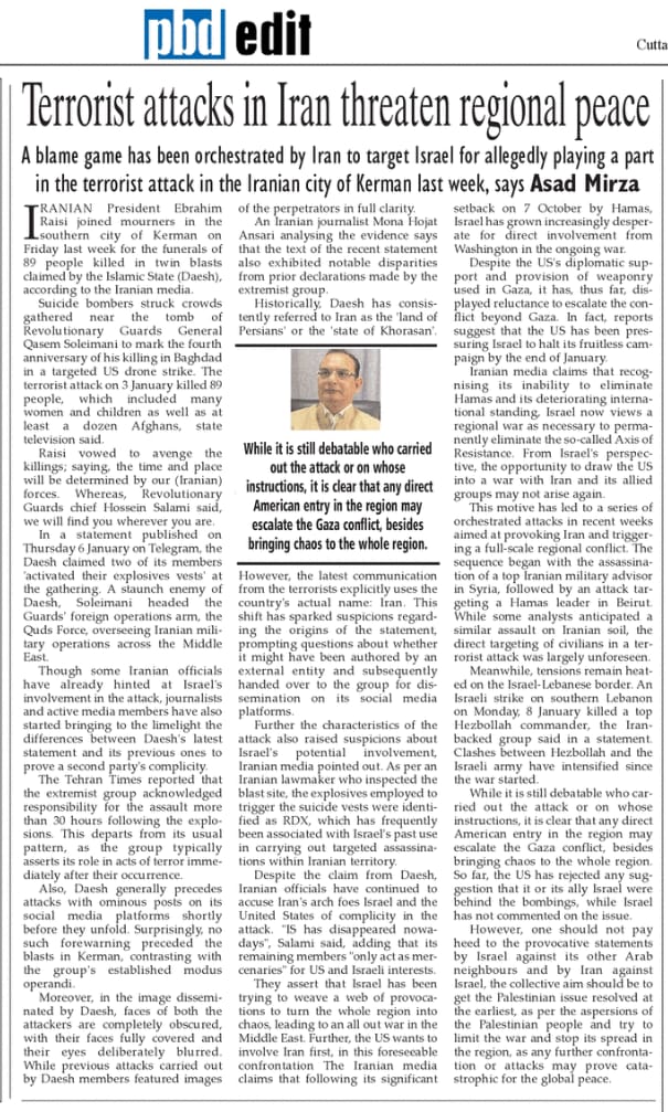 Terrorist Attacks in Iran Threaten Regional Peace (4)