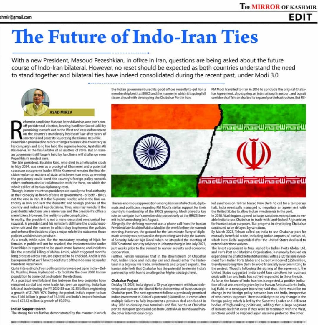 The Future of Indo-Iran Ties (2)