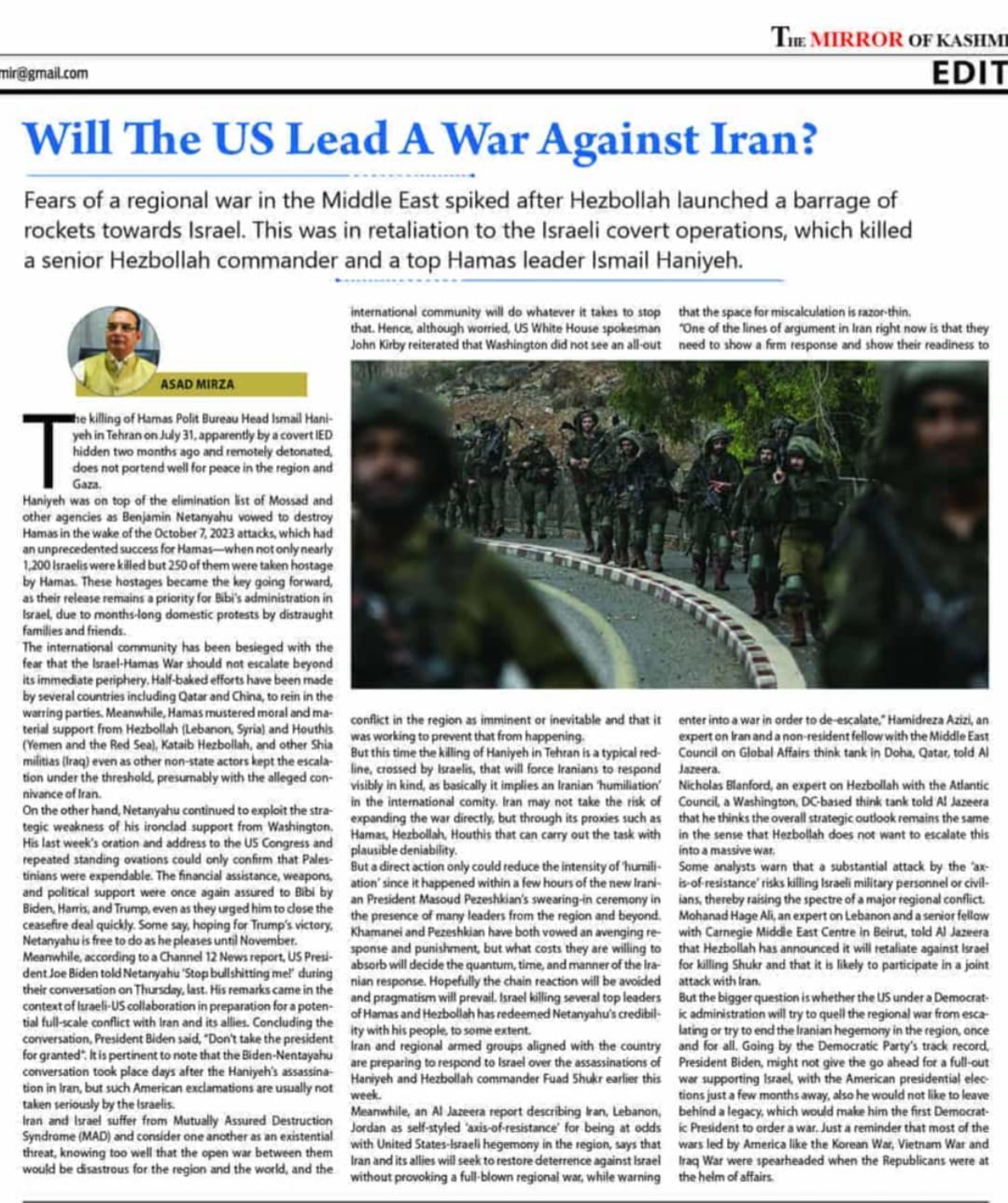 Will The US Lead A War Against Iran? (1)