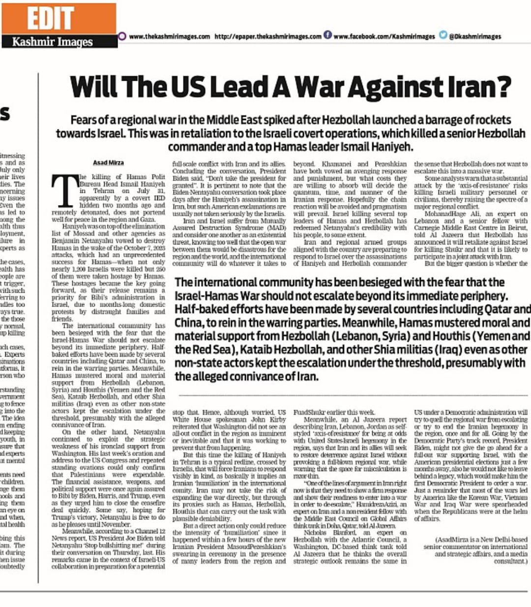 Will The US Lead A War Against Iran? (2)