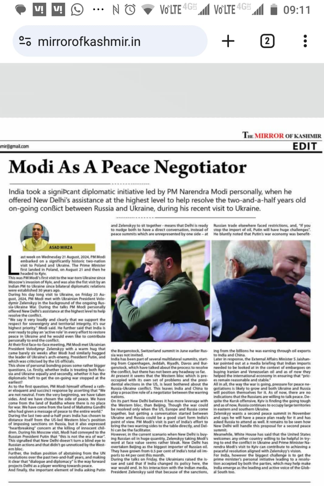 Modi as a Peace Negotiator (3)