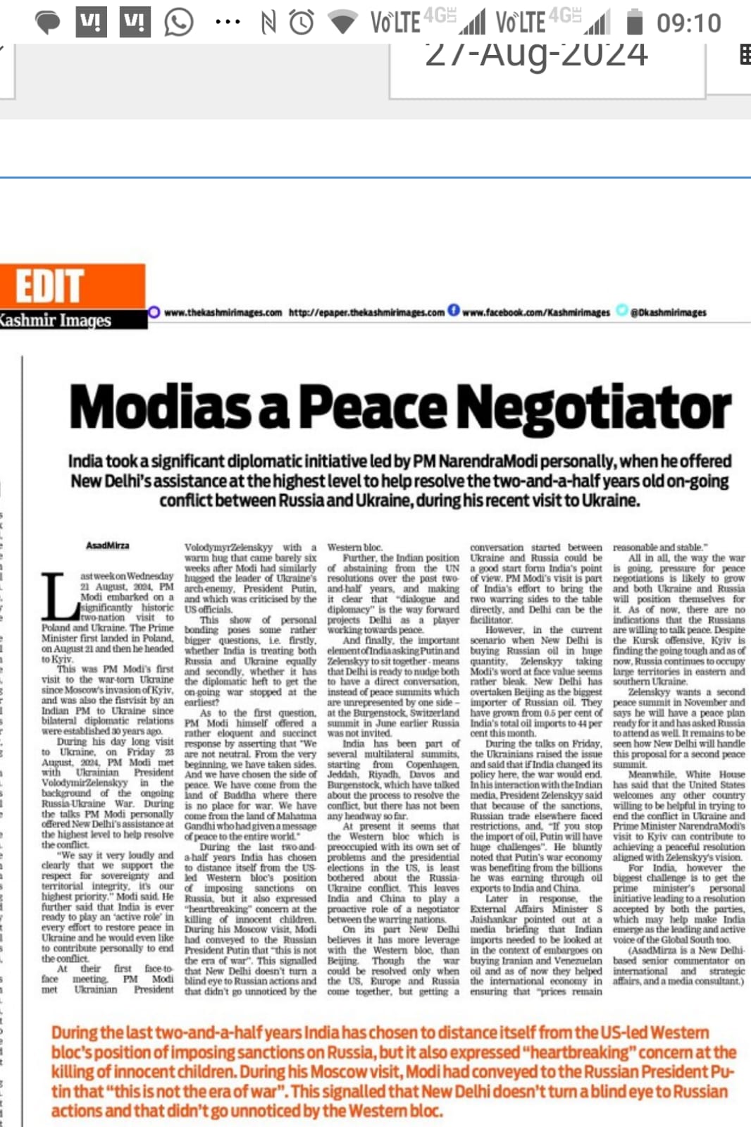 Modi as a Peace Negotiator (2)
