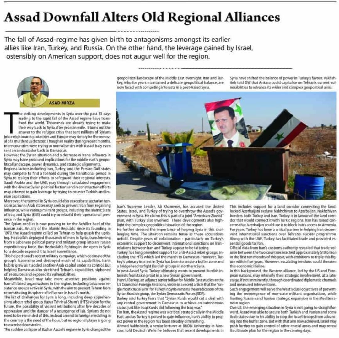 Assad's Downfall Alters Old Regional Alliances (2)