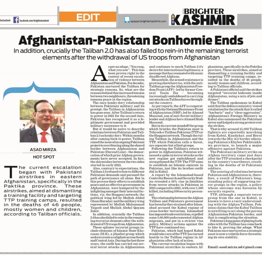 Afghanistan- Pakistan Bonhomie Ends (3)