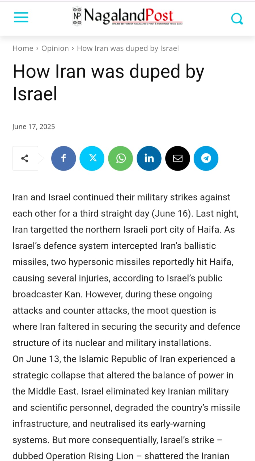How Iran was duped by Israel (3)