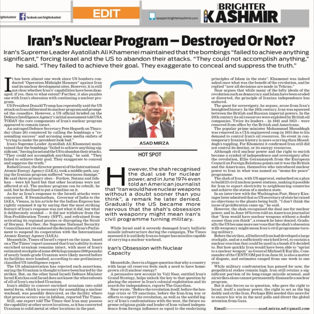 Iran's Nuclear Program- Destroyed Or Not? (2)