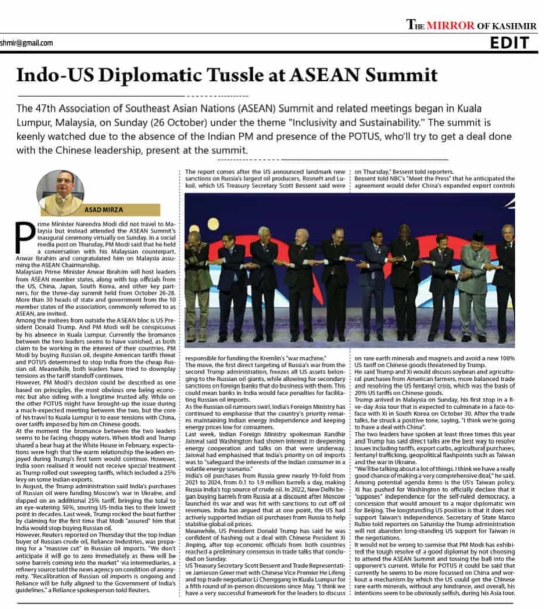 Indo-US Diplomatic Tussle at ASEAN Summit (1)
