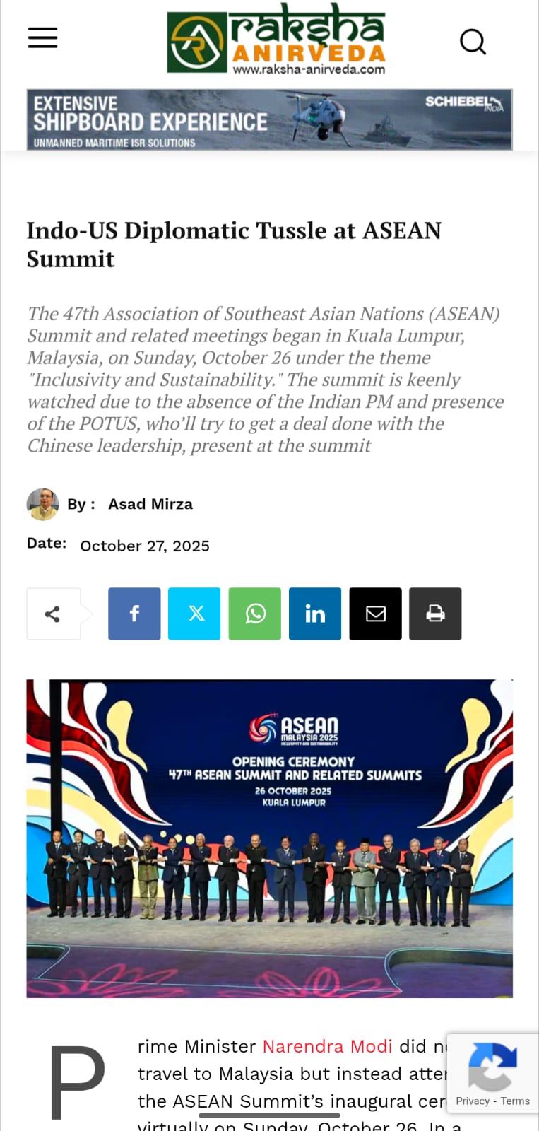 Indo-US Diplomatic Tussle at ASEAN Summit (3)