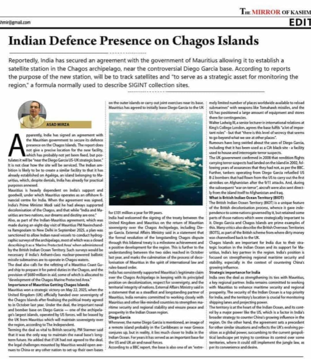 India Secures Satellite Facility in Chagos Islands (2)