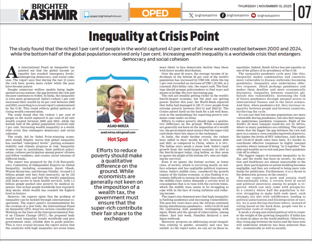 Growing Global Income Disparity (1)
