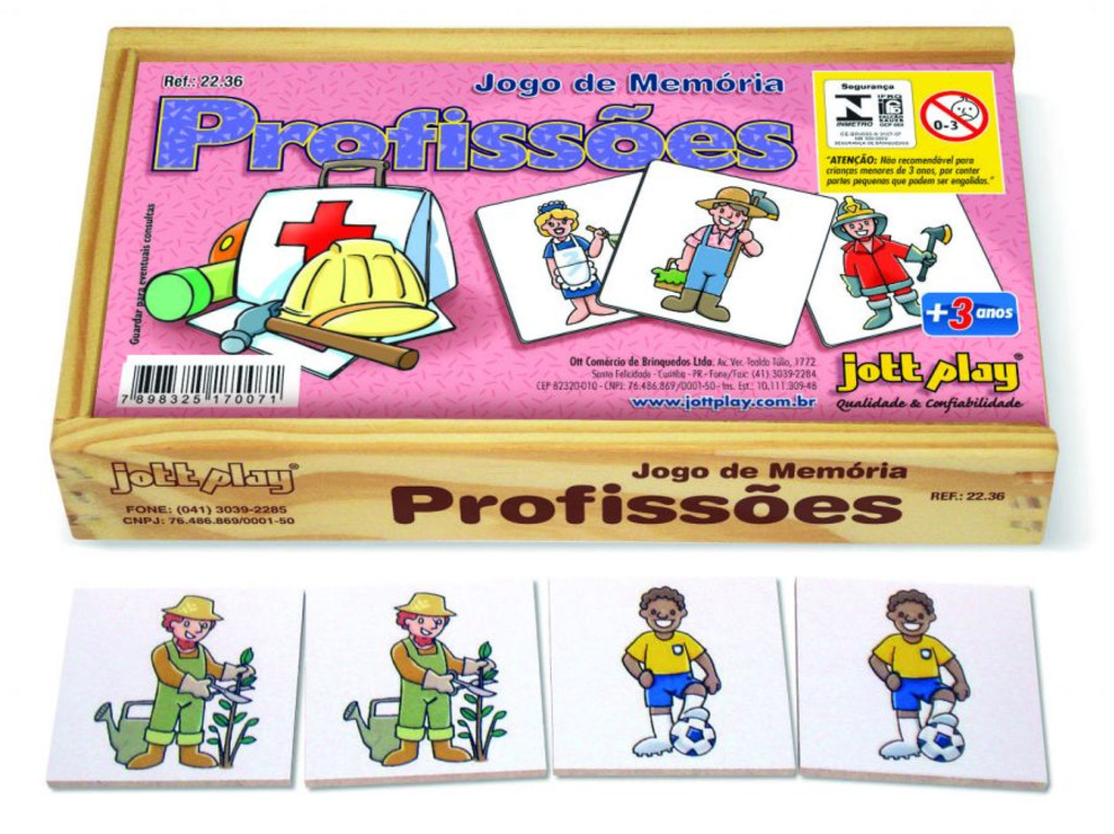 Jogo De Memoria Profissoes Publiciti Distribuidora De Livros E Brinquedos Educativos