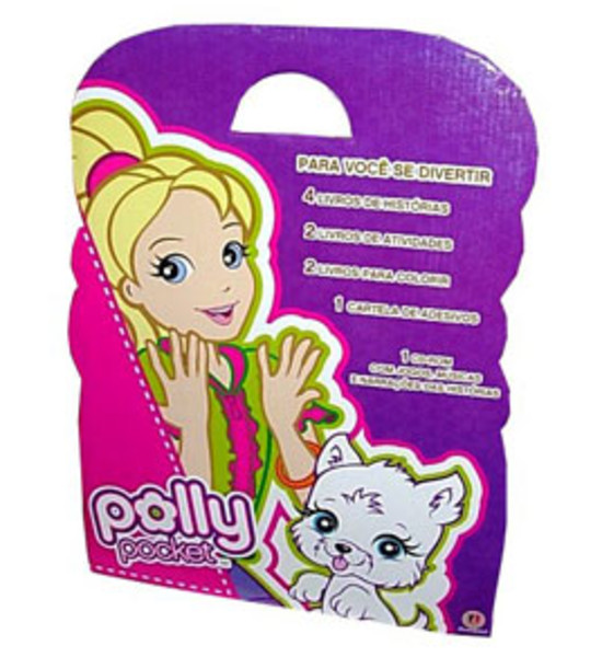 BOX - POLLY POCKET O MUNDO DA POLLY - 6 LIVROS CIRANDA CULTURAL INFANTIL  Vitrola INFANTIL INFANTIL