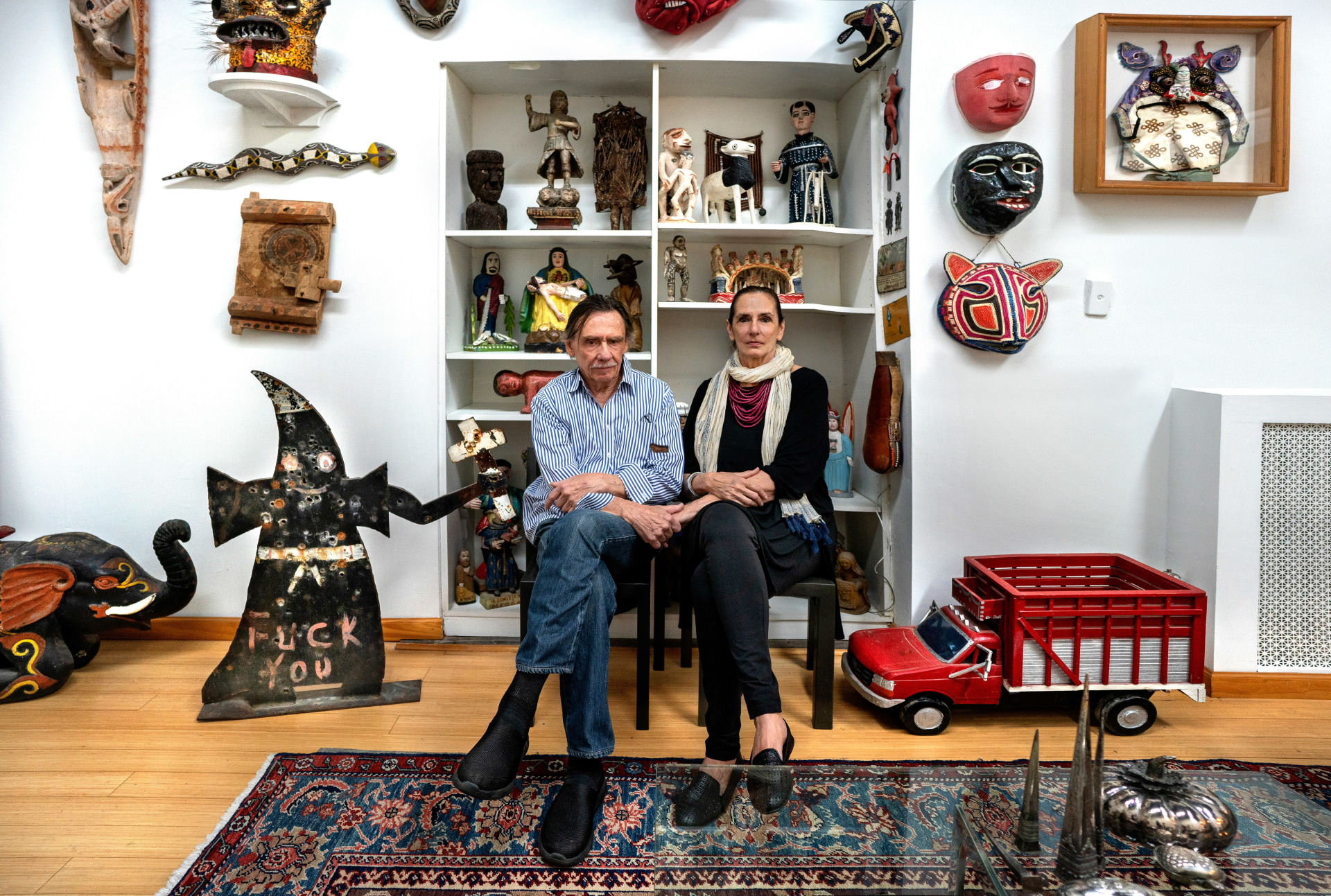 Photographed at home in SoHo on October 14, 2019.