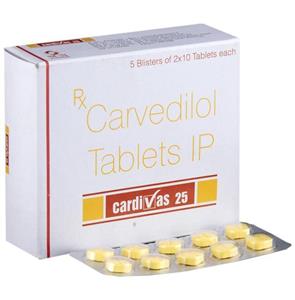 Cardivas 25 mg Tablet