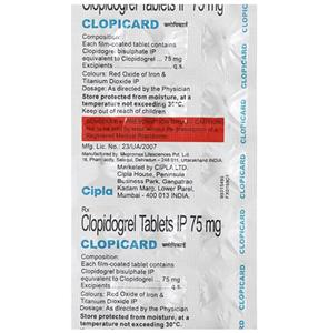 Clopicard 75 mg Tablet