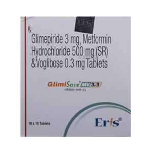 Glimisave MV 3.3 mg Tablet