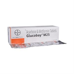 Glucobay M 25 mg Tablet