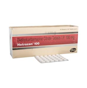 Hetrazan 100 mg Tablet