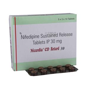 Nicardia CD Retard 30 mg Tablet