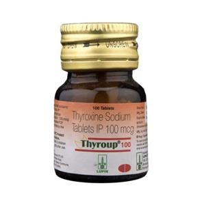 Thyroup 100 mg Tablet Container