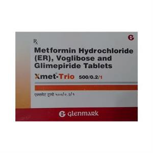 Xmet Trio 500/0.2/1 mg Tablet