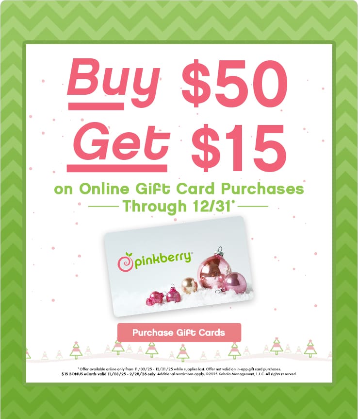 buy $50 Get $15 on Online Gift Card Purchases Through 12/31* 