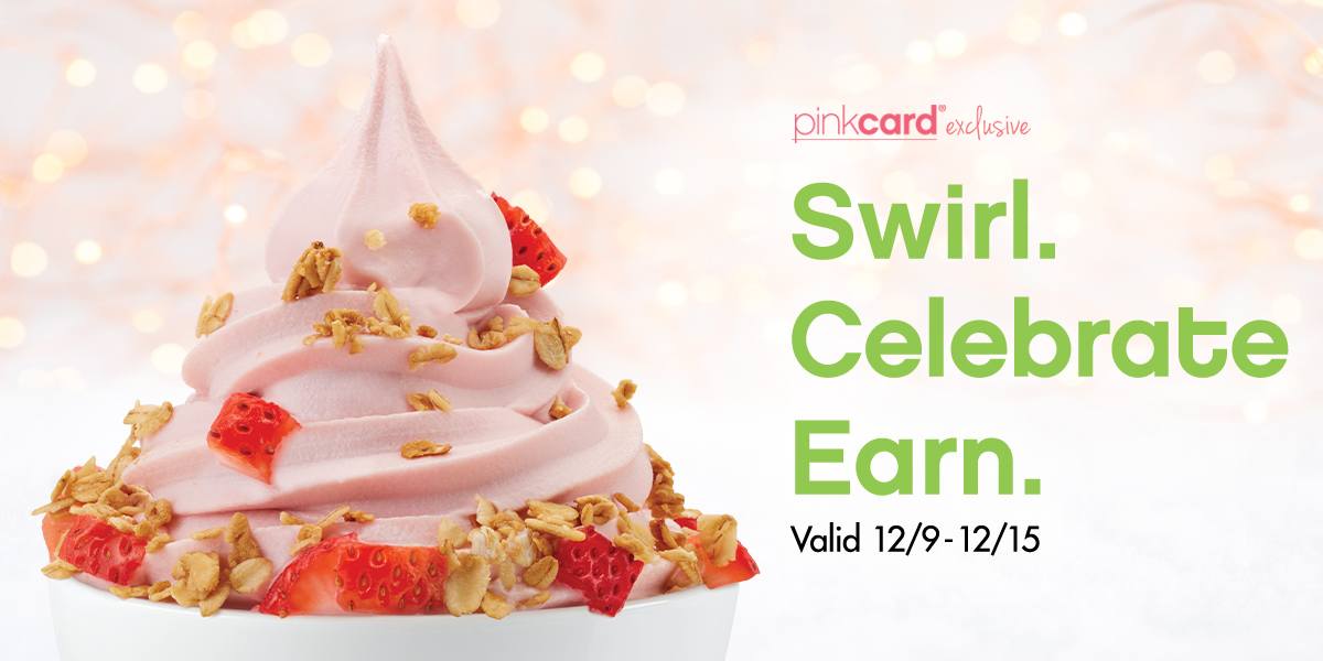 pinkcard exclusive - swirl. celebrate. earn.