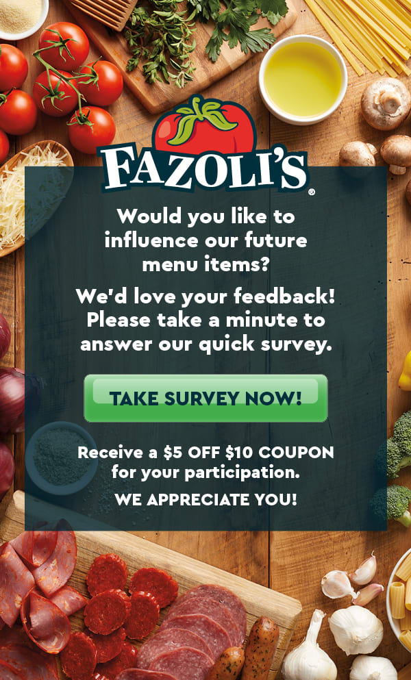 Get 5 OFF 10! Fazoli's