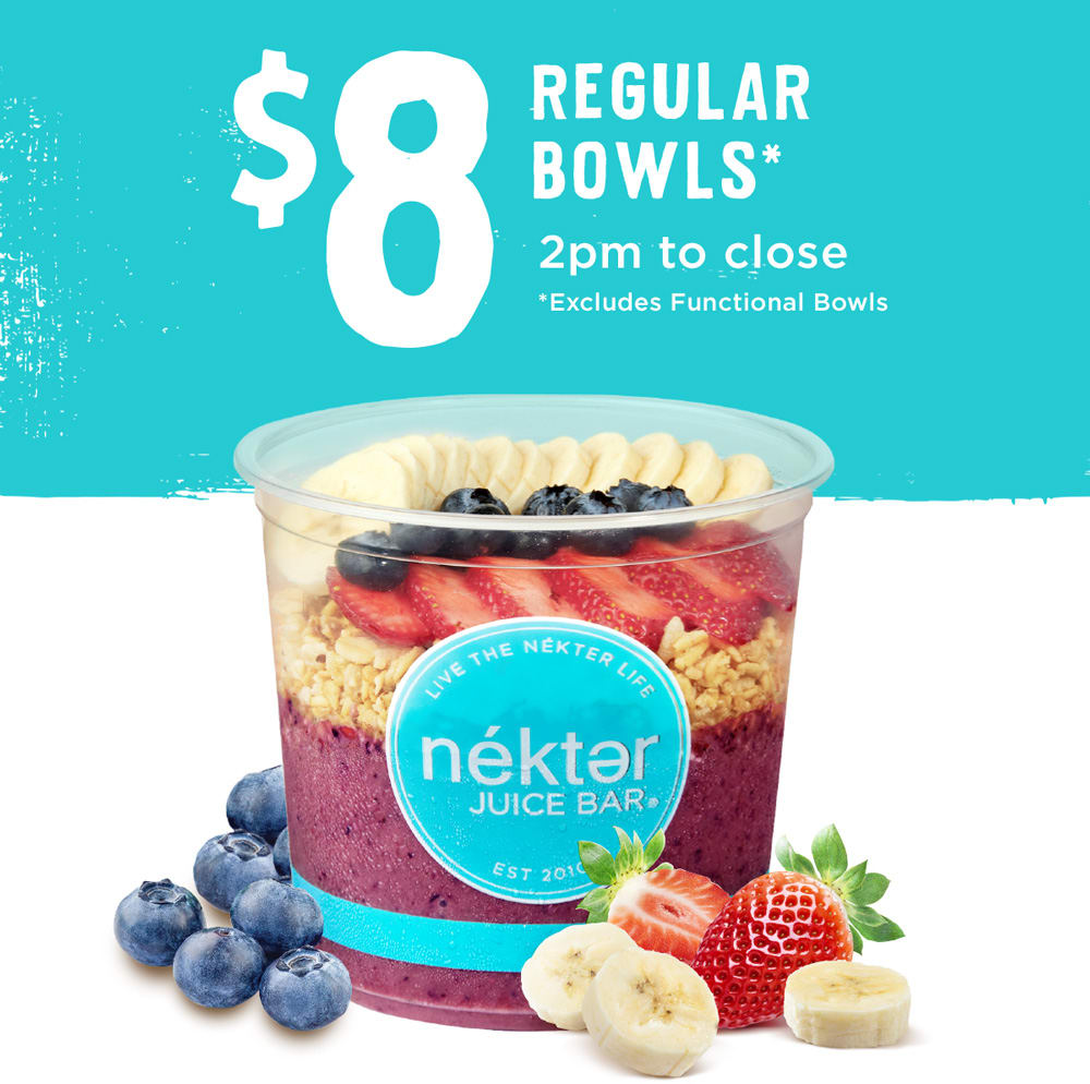 Açaímazing news 🗞 8 bowls every Tuesday! Nekter Juice Bar