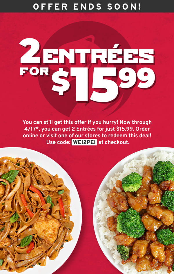 Pei wei catering coupon