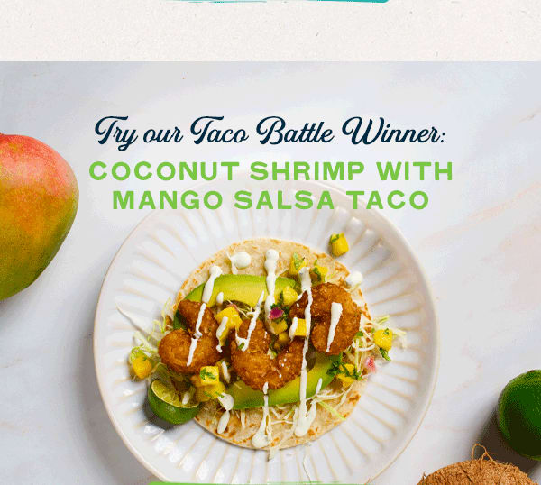 Coconut Shrimp with Mango Salsa Taco