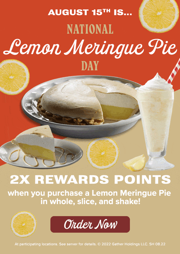 It's National Lemon Meringue Pie Day! 🥧🍋 Sharis