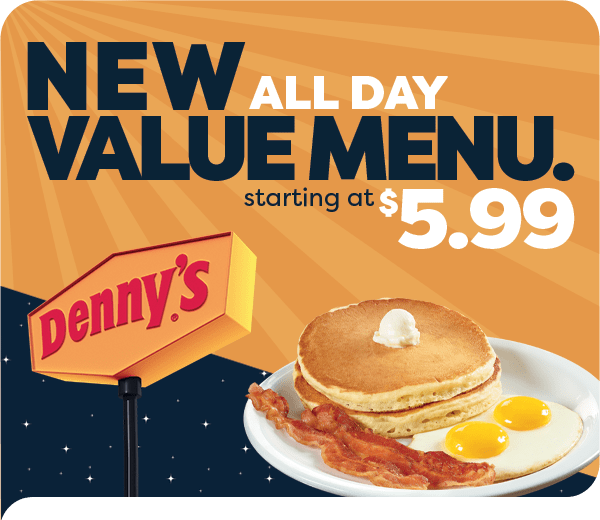 Denny's Slams menu • dennys.com  Brunch menu design, Breakfast diner, Food